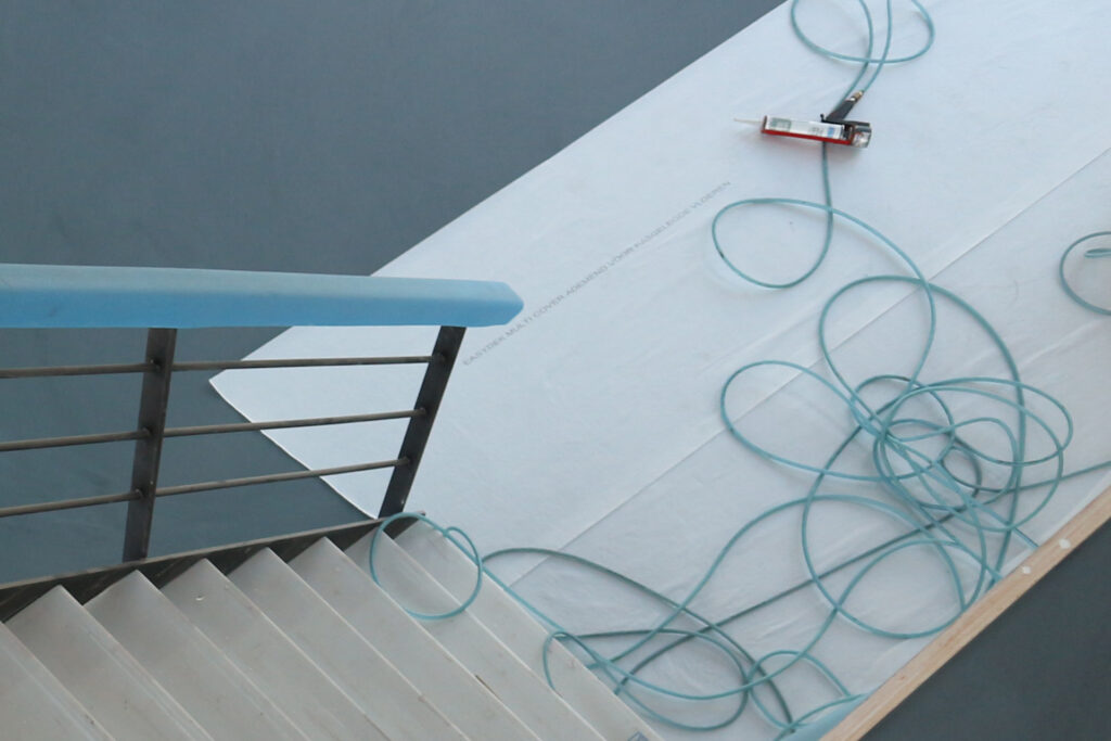 Pas gelegde PVC-vloer beschermen